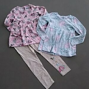 Disney Tiana, Ariel, Cinderella Tops and Legging SetSize 6X